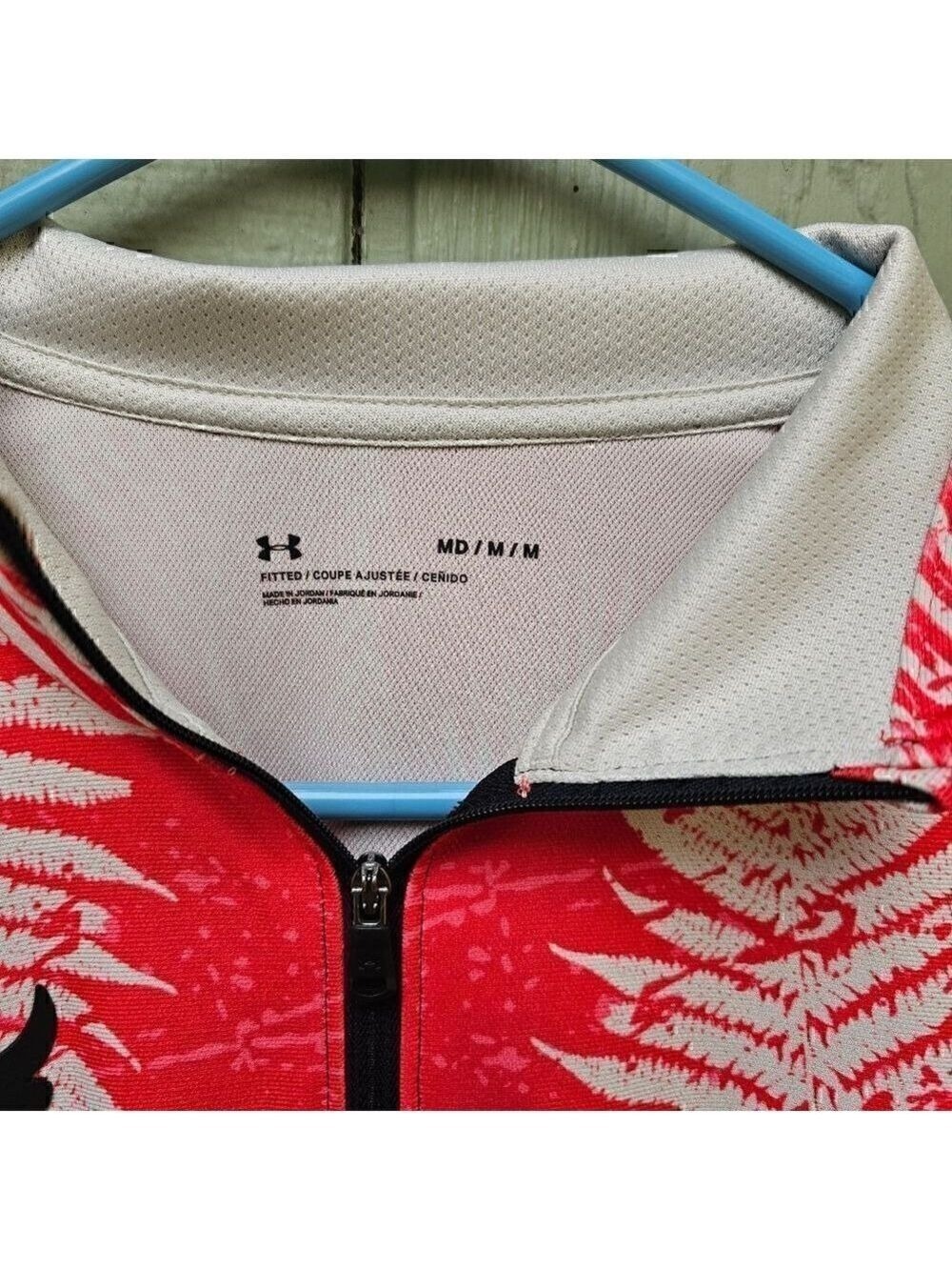 Under Armour The Rock Bull Project Jacket Red Black Medium #JAC4 - Picture 4 of 9
